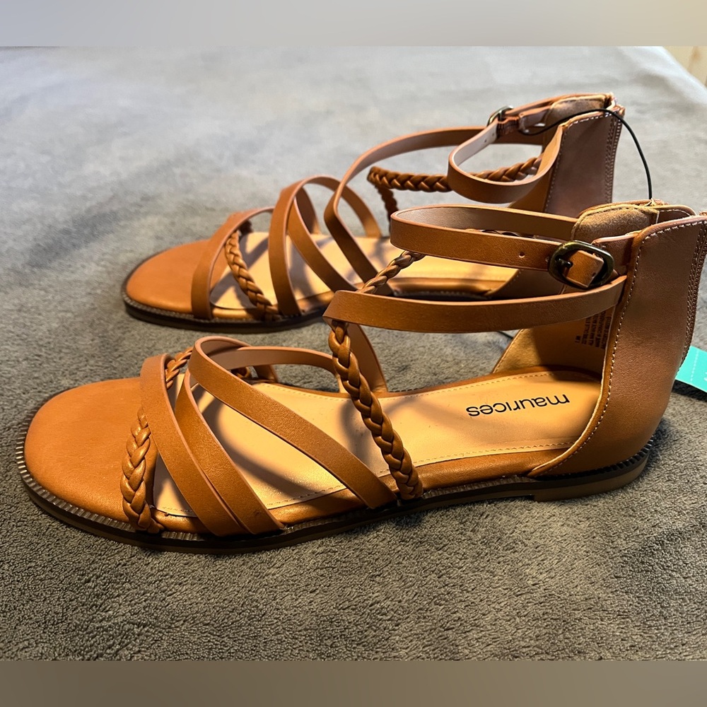 Maurices Brown Strappy Sandals